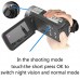 WELIKERA Camera Camcorder, Remote Control Handy Camera, IR Night Vision Camcorder, HD 1080P 24MP 16X Digital Zoom Video Camcorder with 3.0" LCD and 270 Degree Rotation Screen(Black)