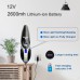 WELIKERA 5000PA Portable Cordless Handheld Vacuum Cleaner with Stainless Steel Filter Hand Held Car Vac,Black